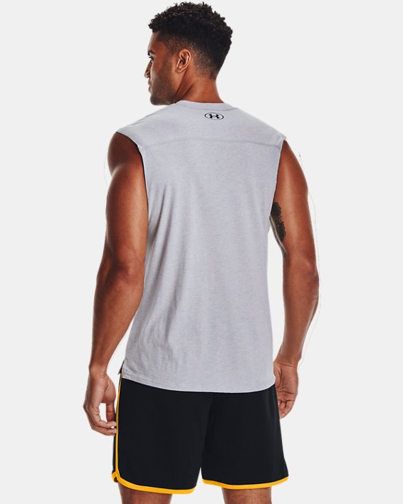 Men's Project Rock Cutoff T-Shirt in Gray image number 1